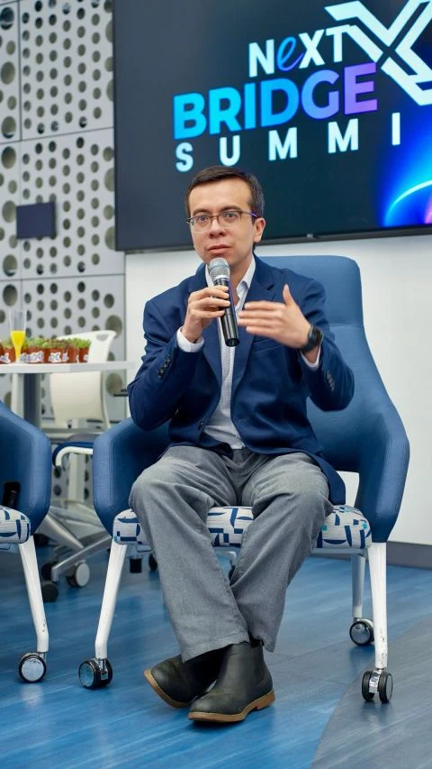 Daniel Carrasco speaking at Next BridgeX Summit